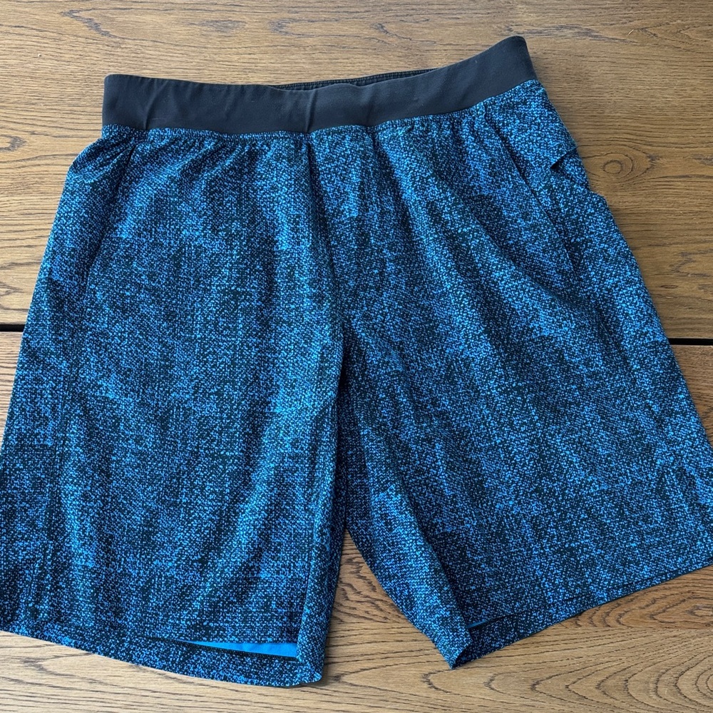 Lululemon Athletica Blue and Black Athletic Shorts